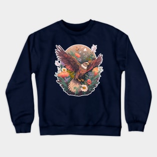 Flying WaterColour Bird Crewneck Sweatshirt
